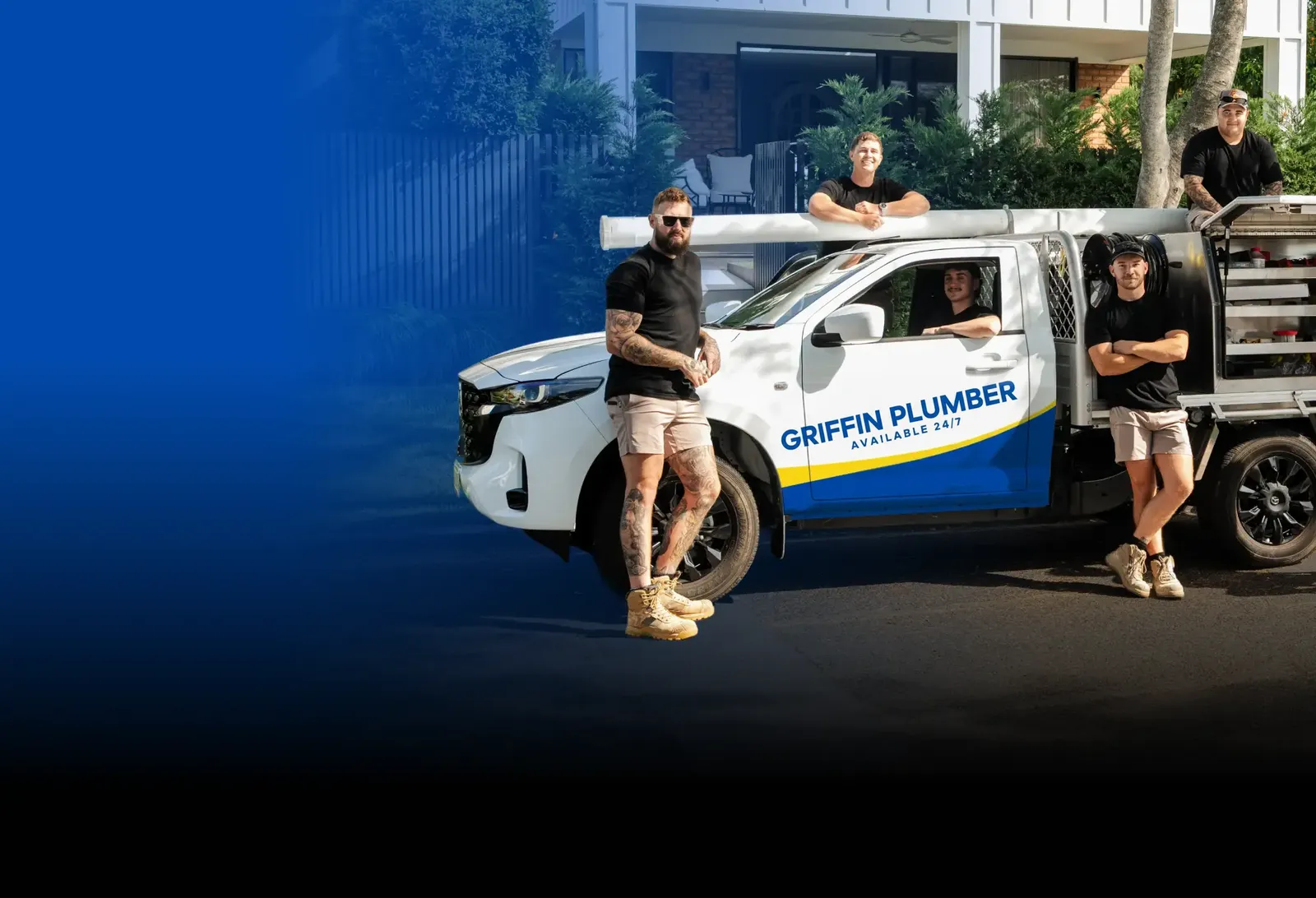 Griffin Plumber team with the ute